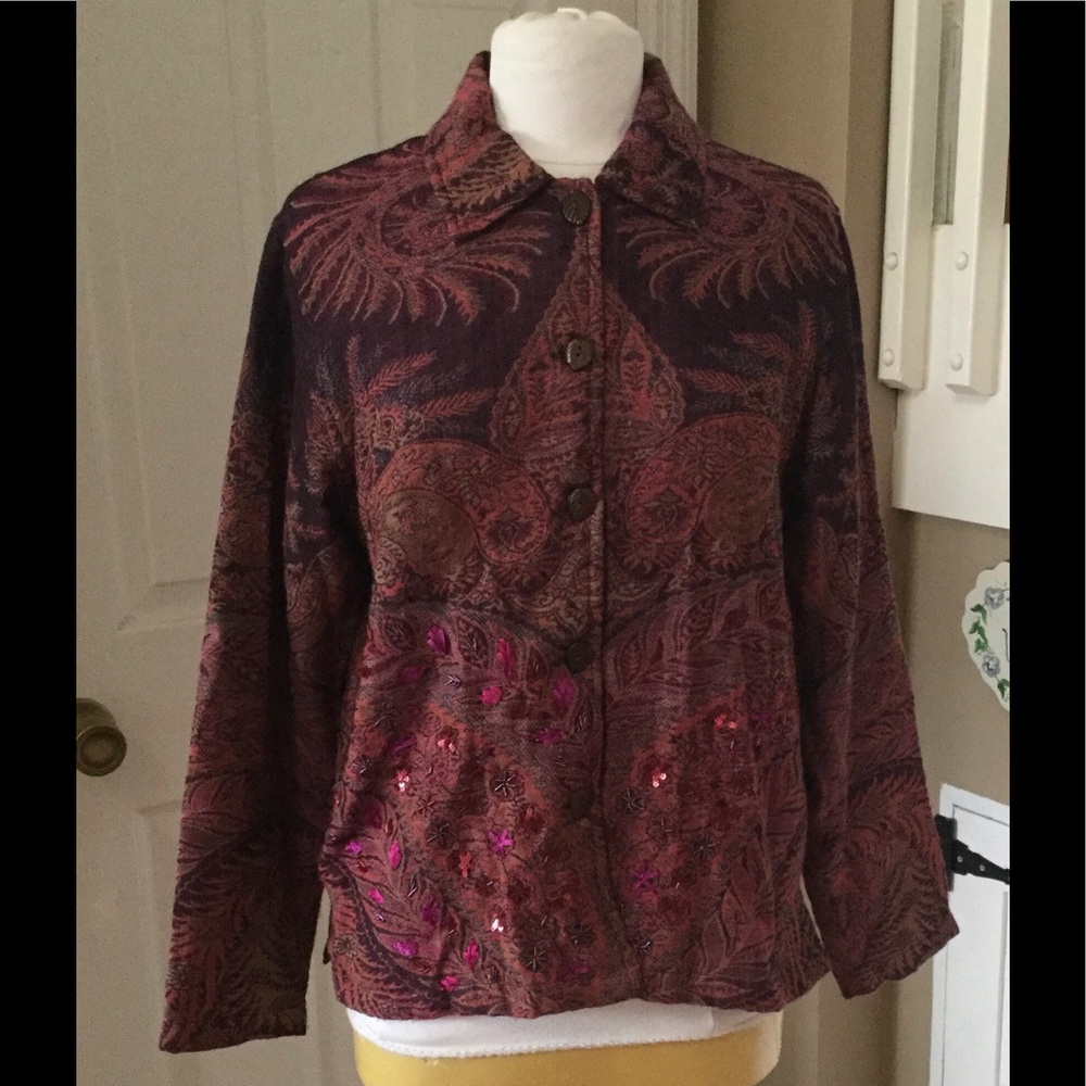 COLDWATER CREEK Lined Light Wool Jacket